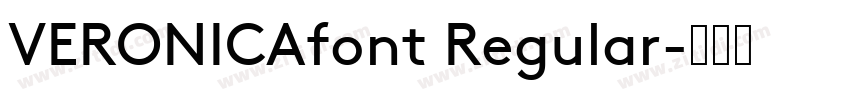 VERONICAfont Regular字体转换